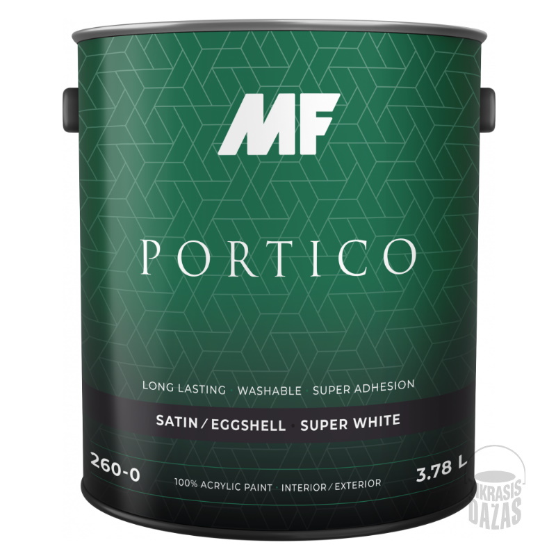 Atlasinio blizgesio dažai MF Portico 260 3,8L Atlasinio blizgesio dažai MF Portico 260 3,8L